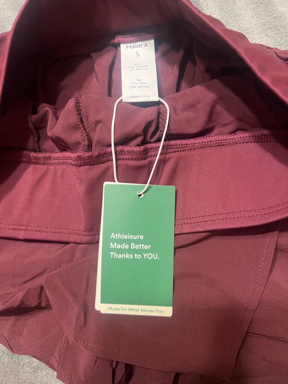 HALARA Burgundy Athletic Skort - Picture 4 of 8
